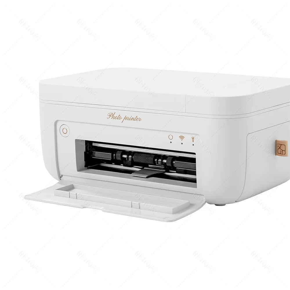 300dpi Color Photo Printer Wifi 4x6 Inch Sublimation Transfer Bluetooth Wireless Print Maker with Ribbon and Color Photo Papers