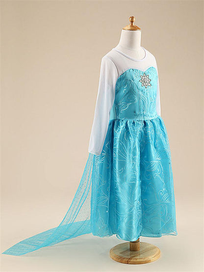 Costume Elsa pour filles 2025 Blanc Paillettes Fête Carnaval Vêtements Enfants Halloween Cosplay Robe Princesse Elsa Reine des Neiges
