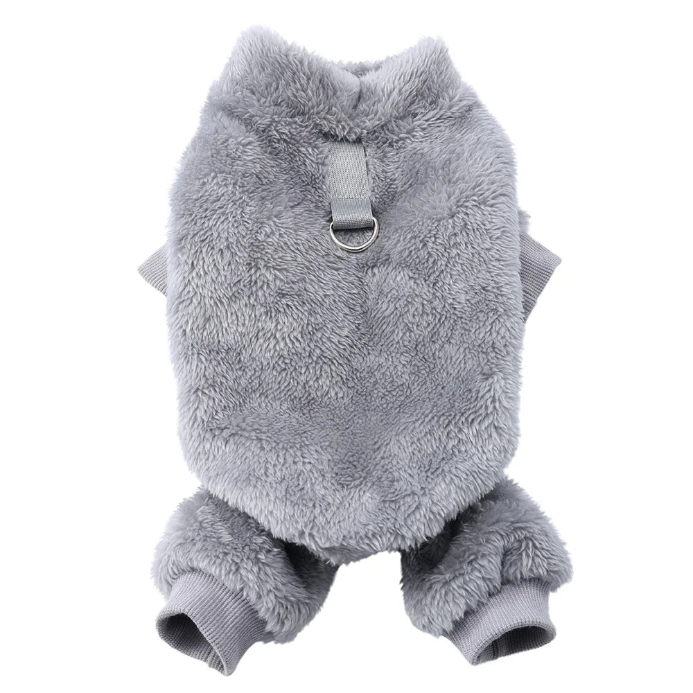 Vêtements en polaire doux pour chien, combinaison chaude pour l'automne et l'hiver, pour petit chien, pull pour chiot, manteau, salopette pour chihuahua