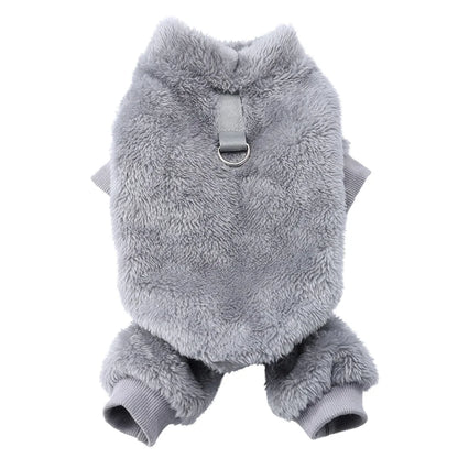 Vêtements en polaire doux pour chien, combinaison chaude pour l'automne et l'hiver, pour petit chien, pull pour chiot, manteau, salopette pour chihuahua
