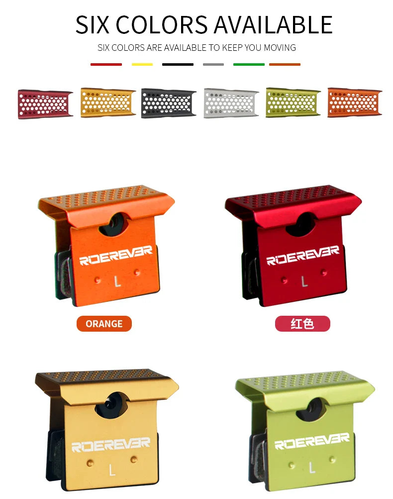 RIDEREVER-Plaquettes de frein à disque de vélo de route, coussretours semi-métallique, performance longue durée, refroidissement anti-poussière pour le cyclisme WinterMANO XcrucTRM9100