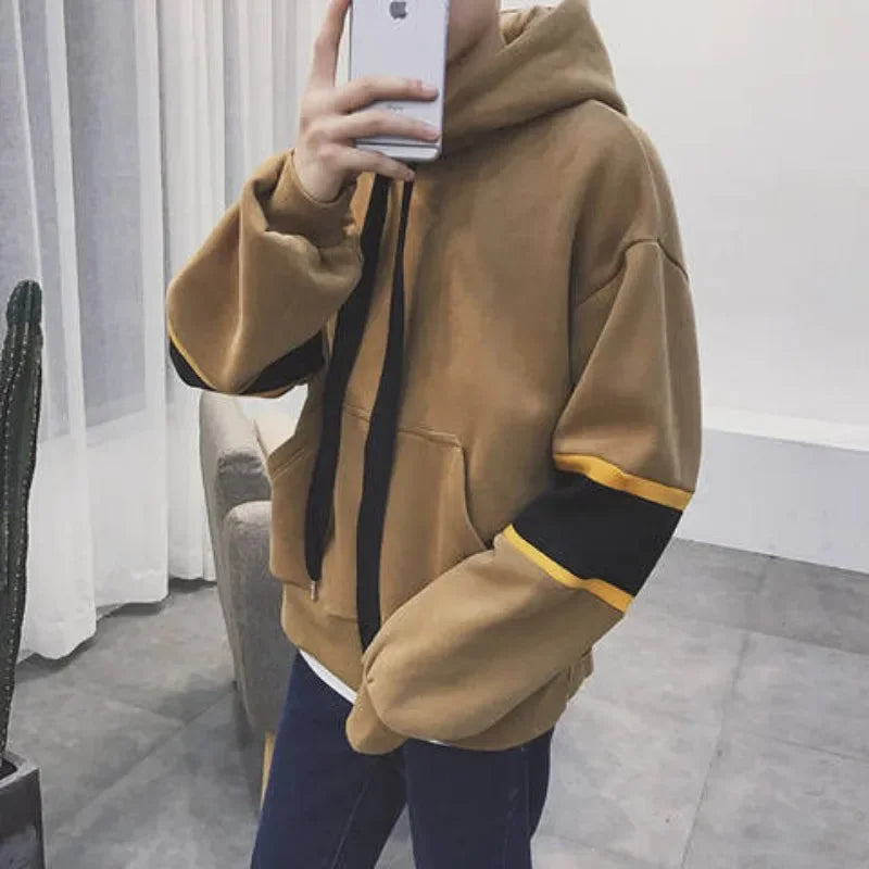 PVD-Sweat à Capuche en Coton pour Homme, Vêtement Chaud, Simple, de Luxe, de Styliste, Emo, Bon Marché, Nouveauté Automne Hiver