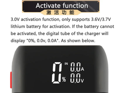 LiitoKala Lii-MP2 Portable Power Battery Charger LCD USB Type-C Input for 18700 20700 21700 18650 Batteries