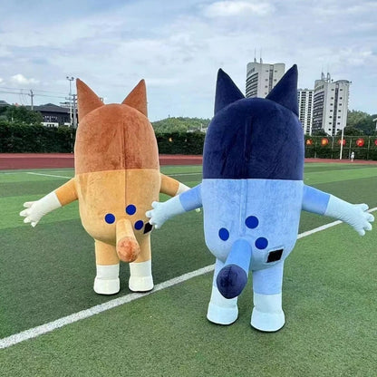 MINISO New Red Pig Inflatable Mascot Costume Pepp Pig Mascot Costume Fancy Dress Party Cosplay Halloween Inflatable Mascot