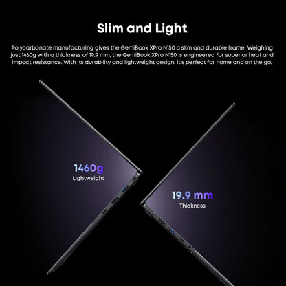 CHUWI GemiBook XPro 14.1 Inch Laptop Intel 12th N150 16GB DDR5 512GB SSD Windows 11 1920*1080 16:9 Screen WiFi 6 BT5.2 38Wh