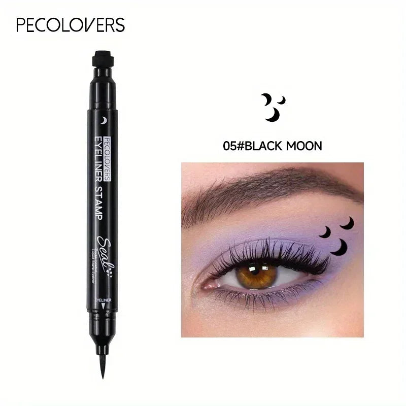 Stylo Eyeliner à Double tête, imperméable, adapté aux débutants, adapté au maquillage de noël, Halloween, saint-valentin, 1 pièce