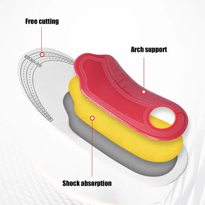 Semelle intérieure orthopédique Support de voûte plantaire semelles orthopédiques pour pieds plats pour soulager la pression du mouvement de l'air coussin d'amortissement semelle intérieure rembourrée
