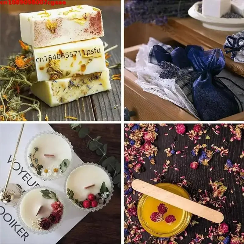 30g Aromatic Natural Candle Soap Perfume Floral Essence Making Material Natural Dry Flower Wedding Home Decoration Bath Decor