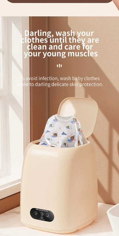 Mini Washing Machine,9L Capacity，Portable Home Dormitory Underwear Socks Elution Washer,3 Major Cleaning And Care Modes