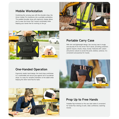For Ulefone Armor Pad 4 Series Ulefone 4 in 1 Multi-purpose Tablet Carry Case