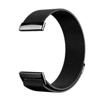Bracelet à mailles milanaises en métal pour montre connectée Fitbit Versa 4/Versa 3 Bracelet officiel pour Fitbit Sense 2-1 Correa magnétique