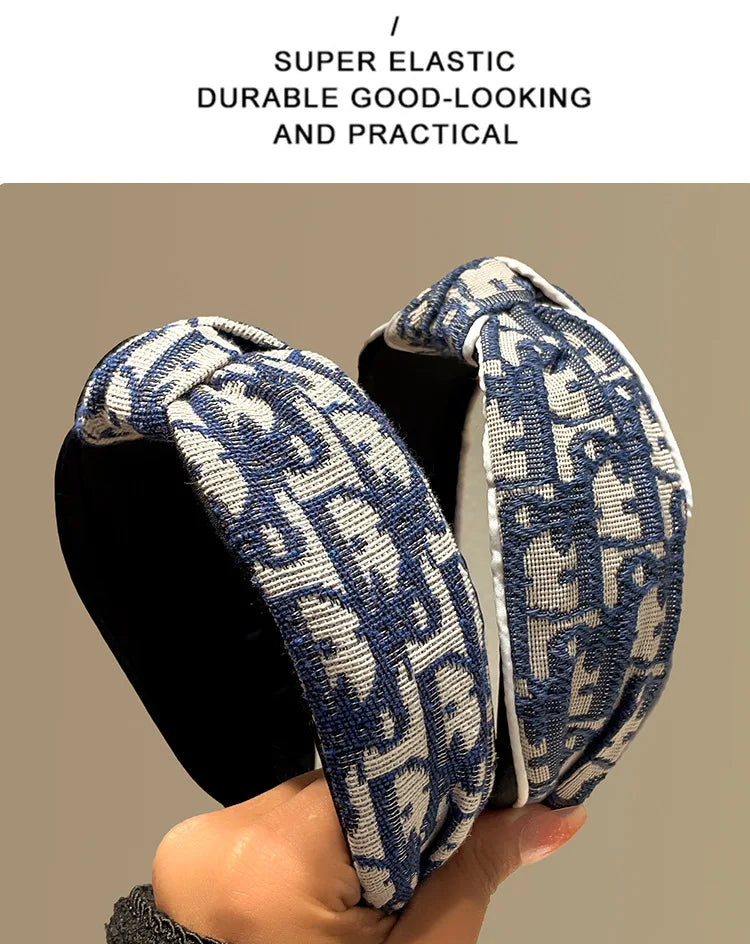 Bandeau rétro en tissu coloré style cow-boy, serre-tête avec crâne, bandeau de coiffure extérieur polyvalent et simple, nouvelle pince à cheveux élégante et tempéramentale
