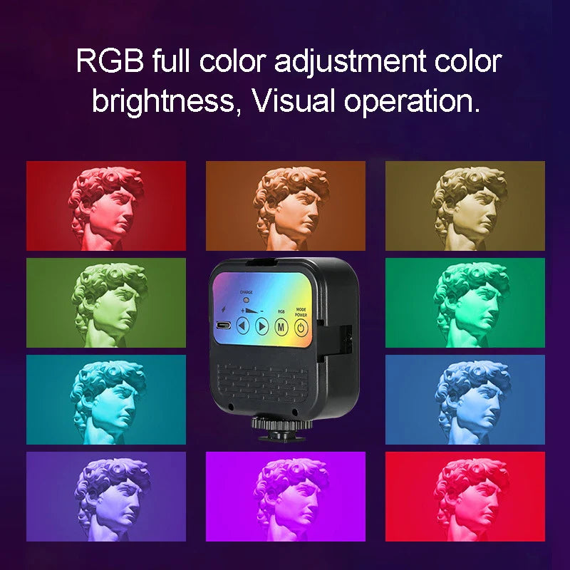 Anneau lumineux Led avec trépied, Rechargeable, pour Selfie, lampe pour prise de vue Photo, accessoires pour téléphone portable