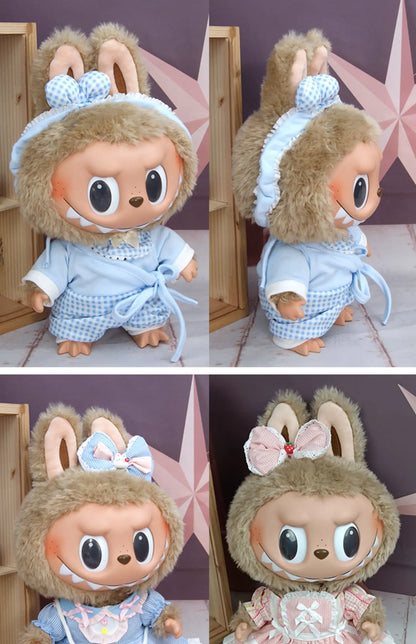 LABUBU Time To Chill TPR Vinyl Doll Clothes Changeable Outfit Set Dress Up Costume Replacement Collectible Toy Gift