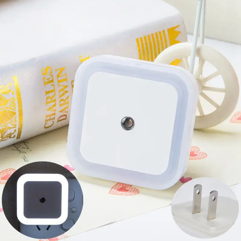 Mini veilleuse LED sans fil avec capteur, prise EU/US, éclairage décoratif pour chambre d'enfant, salon