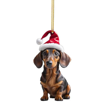 Cute Dog Car Hanging Home Tree Pendant Halloween Christmas Tree Pendant Home Decoration Window Car Ornament Backpack Ornament