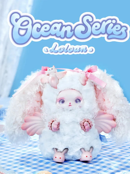 Boîte mystère Original Blind Box Loloan Ocean Series Pendentif mignon pour sac à dos Décoration de chambre Jouet Cadeau surprise d'anniversaire/de Noël