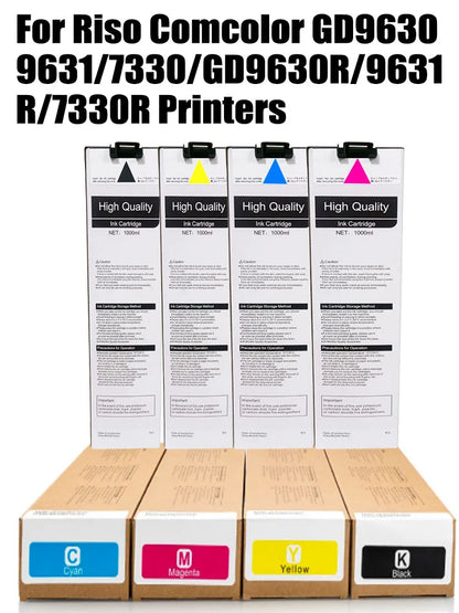Pour cartouche d'encre Riso 7280 7281 7282 7283 7284 pour imprimantes Riso Comcolor GD9630 GD9631 GD7330 GD9630R GD9631R GD7330R