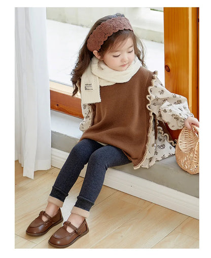 Leggings d'hiver pour enfants, pantalon avec sourire extra, pour filles