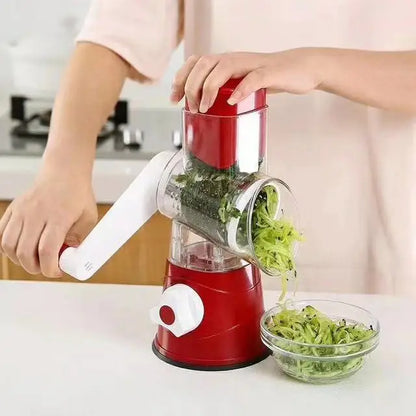 Multifunctional vegetable cutter hand-cranked rotate grater three-in-one roller vegetable cutter vertical four-in-one slicer