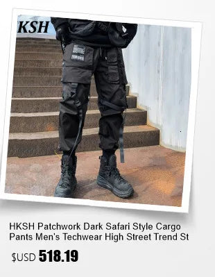HKSH Spring Autumn New Man Punk Fashion Streetwear Dark Brushed Wax Handmade Damaged Tops Denim Jacket Y2K Chic Ins Coats HK4959