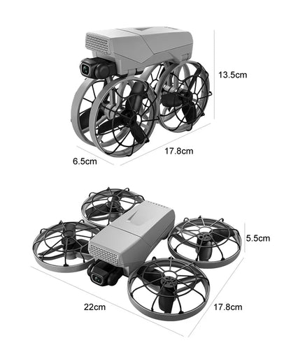 Drones 4k professionnel 10km flux optique sans brosse pliant double miroir photographie aérienne professionnelle avec drone à cardan servo