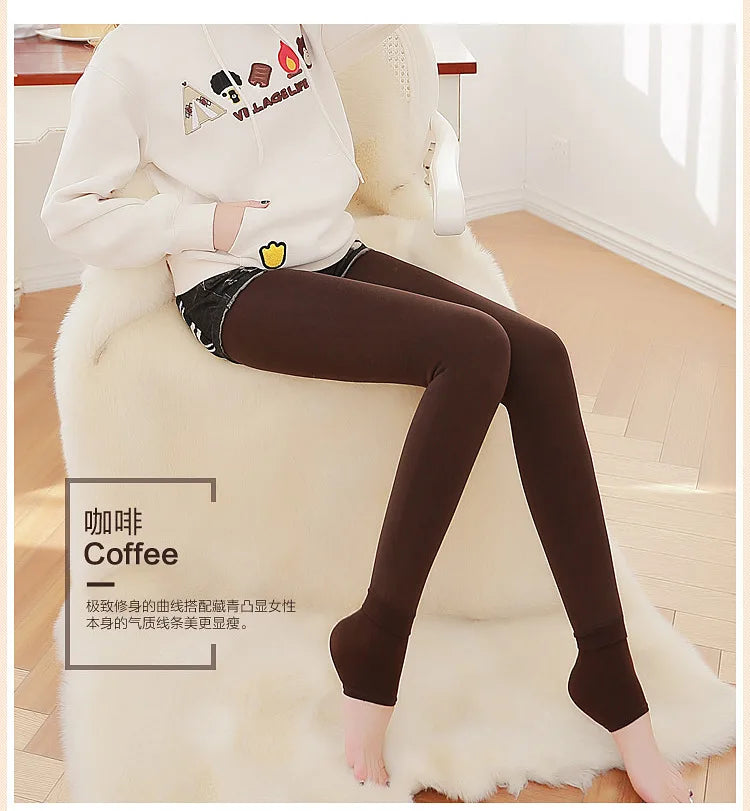 Legging taille haute élastique en velours pour femme, collant chaud, épais, en molleton, décontracté, résistant, slim, Sexy