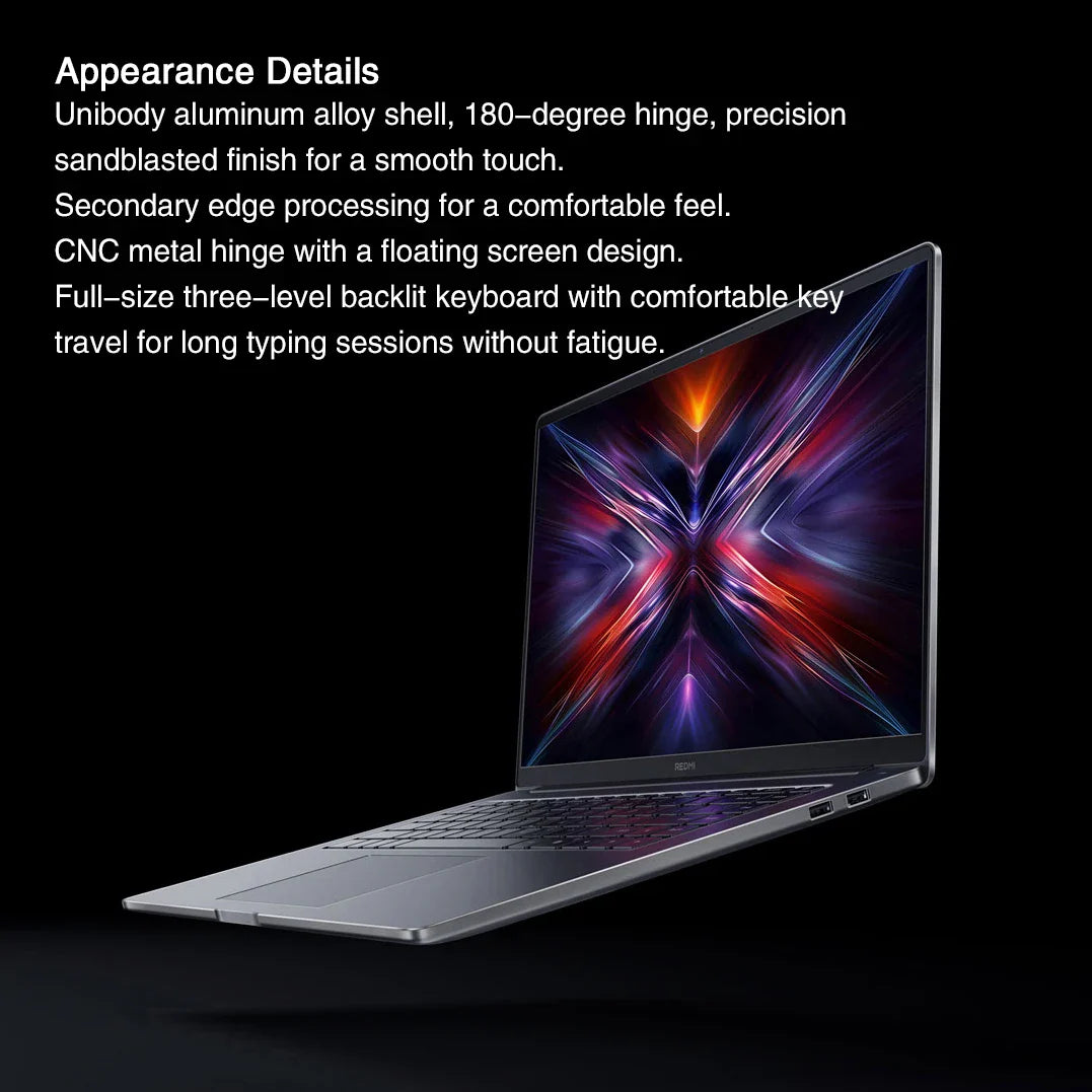 Nouveau PC portable XIAOMI Redmi Book 16 2025 16" 2.5K FHD 120Hz Intel Core 5 210H 220H 32Go SSD 1To Ordinateur PC portable Ultrabook