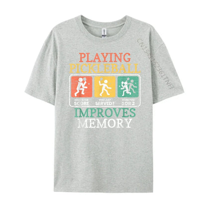 T-shirt graphique pour homme, couleur rose, améliore la mémoire, pour le nouvel an 2025