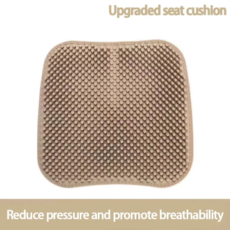3-piece set of car cushions, car pillows, silicone car cushions, pressure reducing and comfortable neck protection headrests
