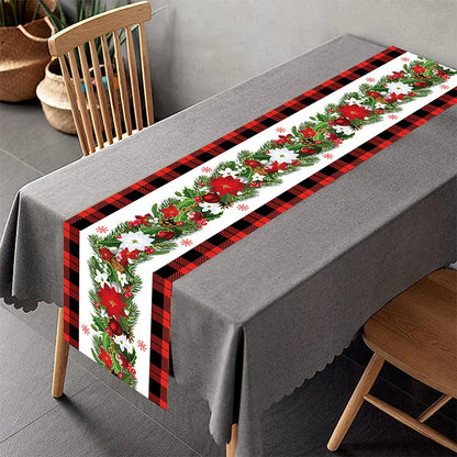 Chemin de Table de Noël, Décoration pour la Maison, Couverture de Nappe, Ornement, Cadeaux, ixdu Nouvel An, 2023