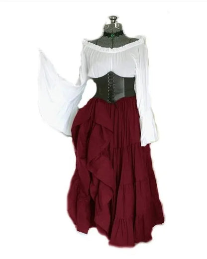 Masquerade Victorian Gothic Queen Evening Dress Medieval Renaissance Elf Princess Lolita Party Women Dance Retro Cosplay Costume