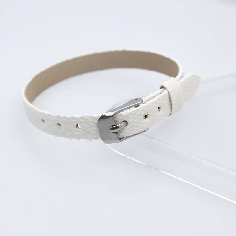 Bracelet à paillettes scintillantes, 8mm de largeur, 21cm de longueur, breloques coulissantes, lettres de l'alphabet, bijoux à bricoler soi-même, cadeau pour femmes et enfants