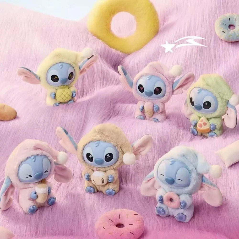 Stitch Eat Some Thing Before Sleep Series Vinyl Blind Box Bag Plush Pendant Cute Doll Mystery Box Toy Adult Gift
