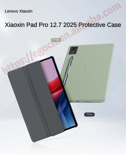 Original Lenovo Xiaoxin Pad Pro 2025 Protective Case (second Generation) 12.7-inch Clip Open Cover Wake Up Shell Pen Slot