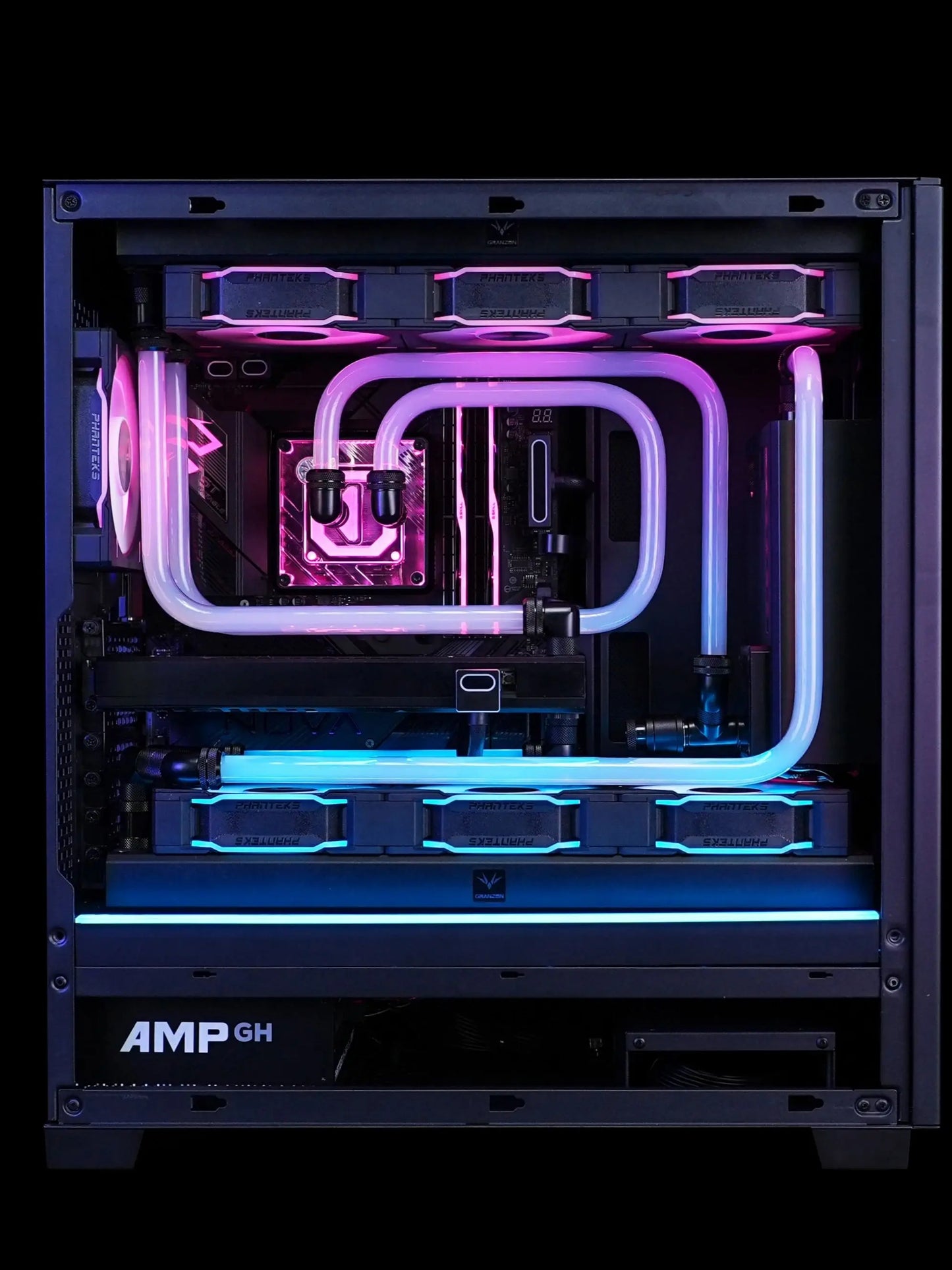 AIJS GPU16PIN Modular Cable,12VHPWR ARGB with 5V 3Pin,18AWG 90° Right-Angle Male to Male Design, 5090 / 3070 is Not Applicable