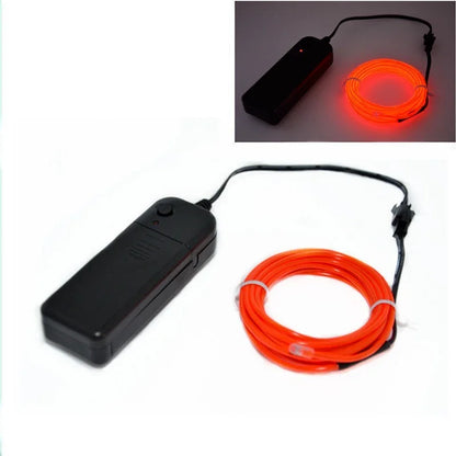 Câble lumineux EL Wire 1m/3m/5m, lumières d'ambiance intérieure de voiture, fête de danse, maison, néon, bricolage, Costumes, décoration, bande LED, lumière ambiante