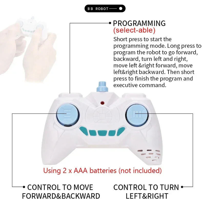 Robot RC 2.4G Radio télécommande avec montre sonore capteur d'induction de geste Robot Intelligent jouets cadeaux accessoires pour les enfants