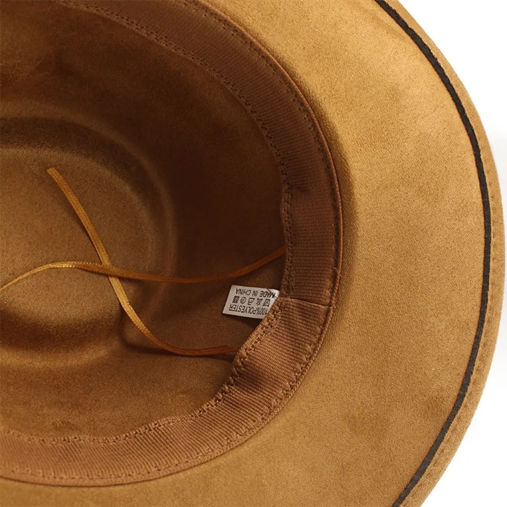 Western Cowboy Hat Jazz Knight Hats For Men Ethnic Style Felt Hats With Bull Shaped Decor Grassland Country Hat Sombrero