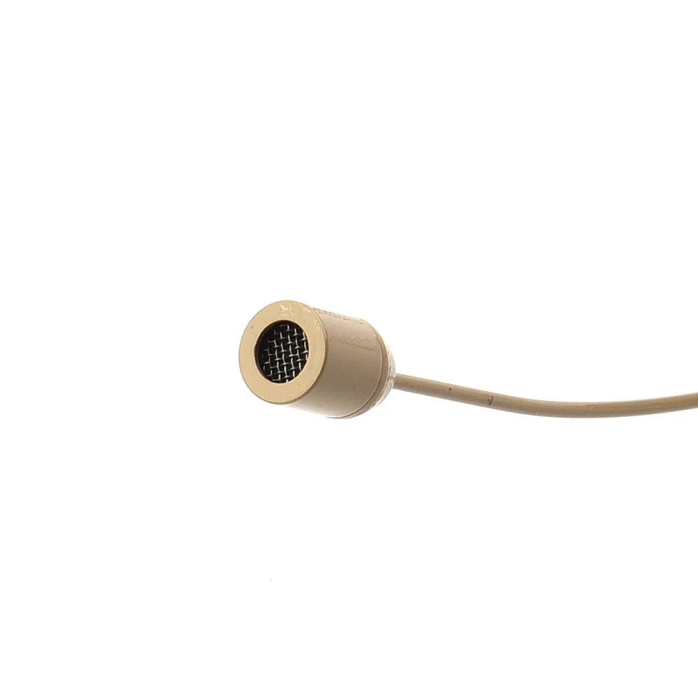 Casque beige à oreillette unique, microphone, fonctionnement mains libres, prise XLR 3,5 mm, 3 broches, 4 broches, avec bonnette de microphone