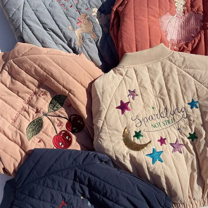 Marque KS Veste d'agneau pour enfants Manteau automne hiver Bébé garçons Coton Vêtements d'extérieur Tout-petits Filles Combinaison de vol Veste Vêtements pour enfants