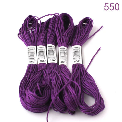 433---581--10 pcs cross-stitch  Embroidery Thread Floss Sewing Skeins Craft DIY Bracelet braided