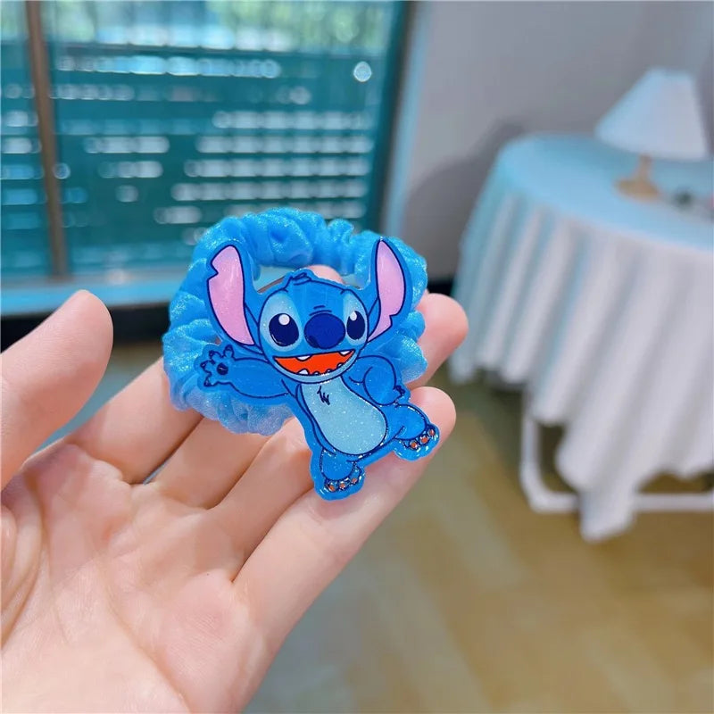 Cartoon Stitch Intestine Circle Girl Student Ponytail Tie Elastic Cute Female Hair Accessories baby hair accessories