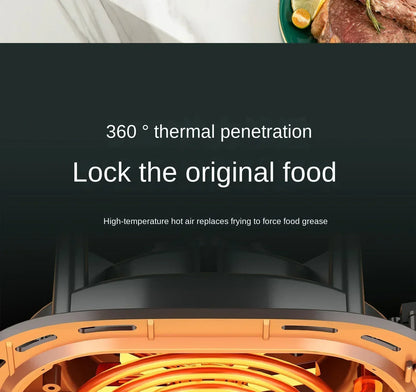 220V AUX Air Fryer and Oven Combo: Multifunctional, Fully Automatic, No Oil Technology, Easy-to-clean AB
