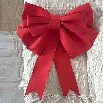 Grand nœud papillon de noël suspendu, pendentif en velours rouge pour porte, décoration de fête de noël du nouvel an 2026, nouvelle collection