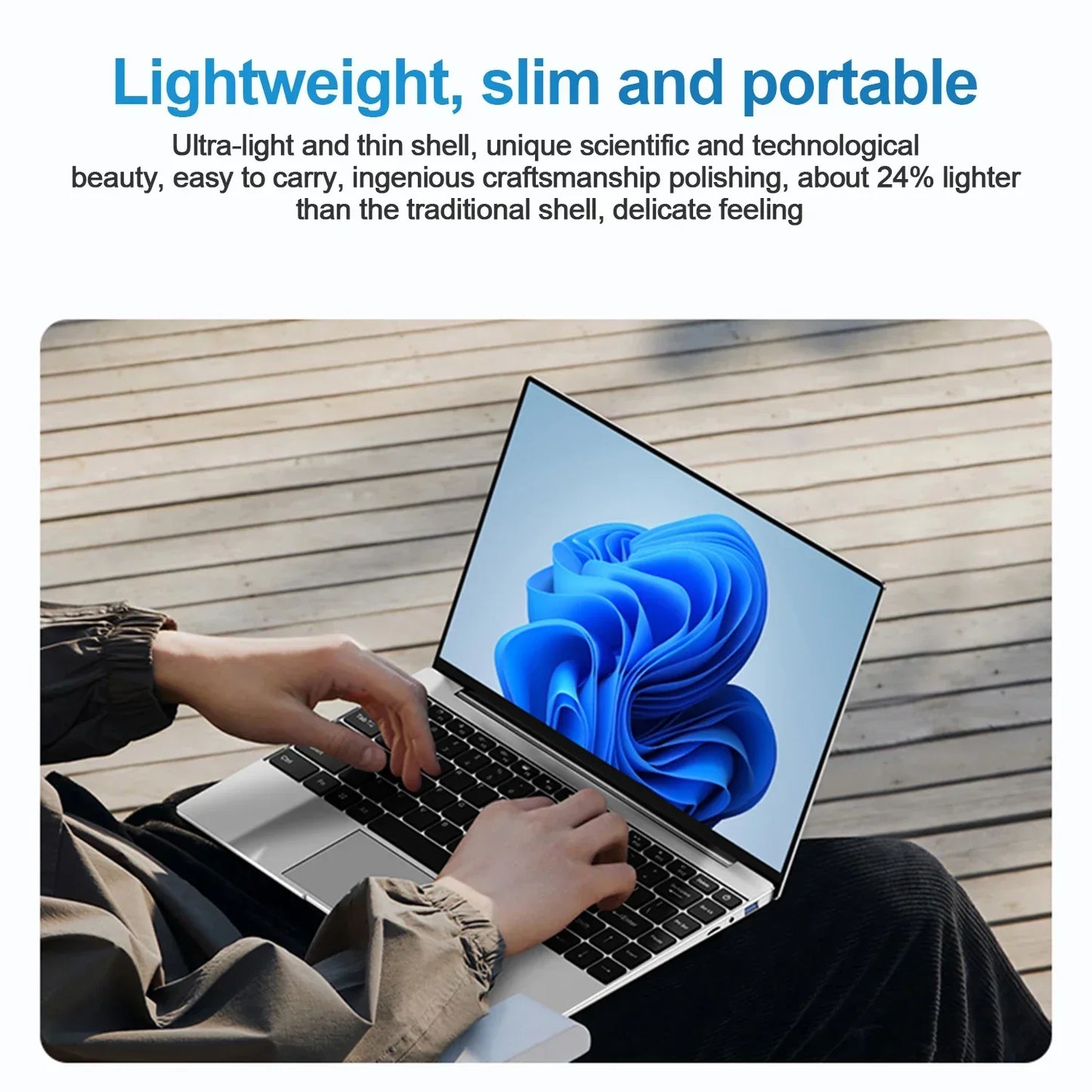 Laptop Intel Pentium N3700 16GB RAM 2048GB SSD Notebook 1920*1080 Resolution Windows 11 Unlock Computer Office Study gamer PC