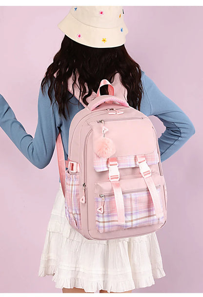 2024 New Bluey Boys And Girls High School Backpack Large Outdoor Leisure Practical Bag Cartoon Animation Bag Children's Gift