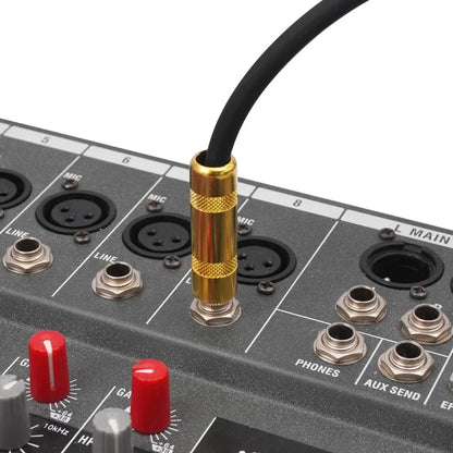 2 pièces 6.35mm fiches connecteurs à souder bricolage tête droite/coude Type de soudure fiches pour la terminaison de câble sonore d'instrument