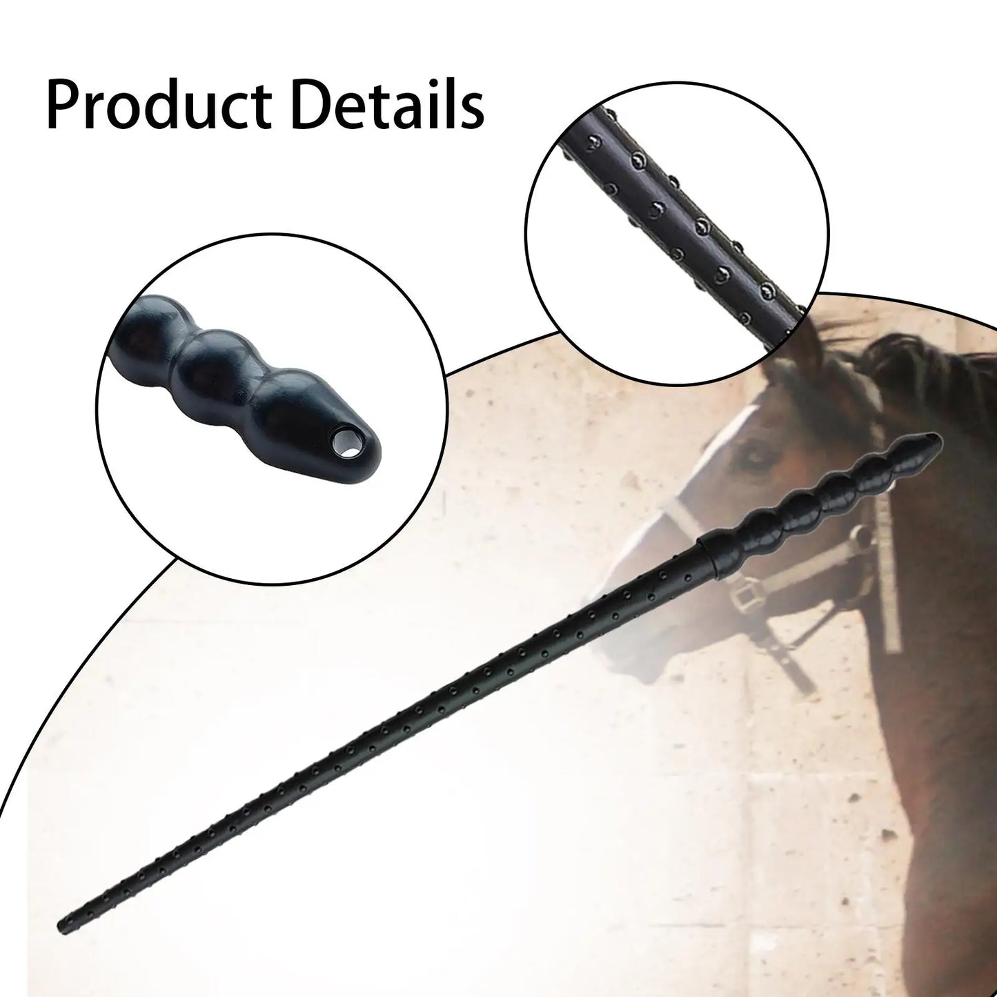 Equestrian Riding Crop Equestrianism Rubber Whip Training Aid Riding Crop