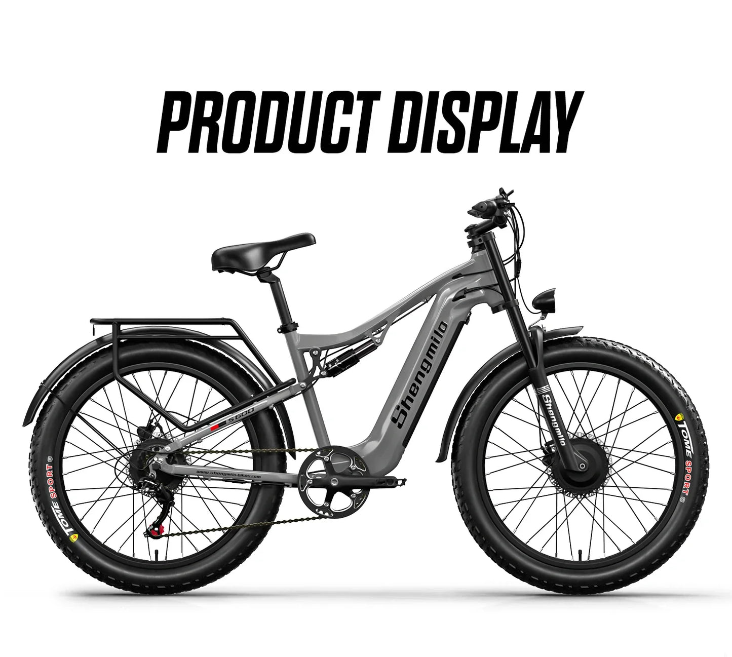 Shengmilo S600 gros pneu vélo électrique 2000W avec deux moteurs 48V17.5AH batterie 26 pouces e vélo adulte, vélo électrique de montagne